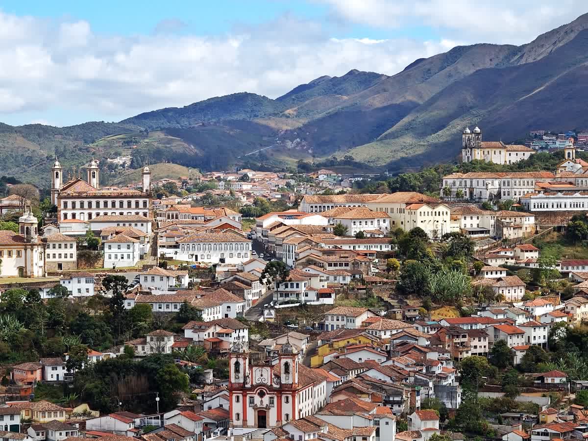 Panorâmica do centro histórico de Ouro Preto